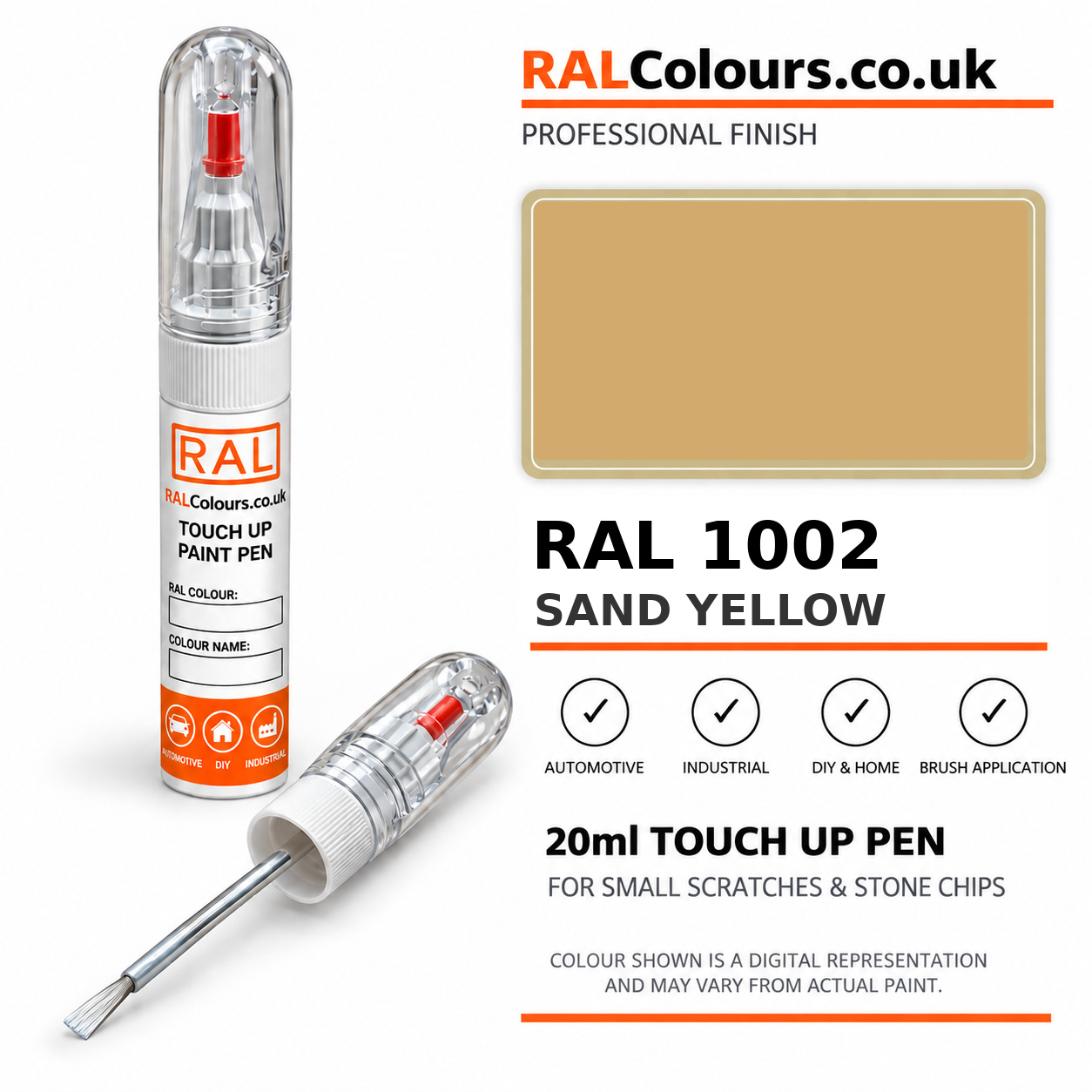 RAL 1002 Sand yellow Touch Up Pen