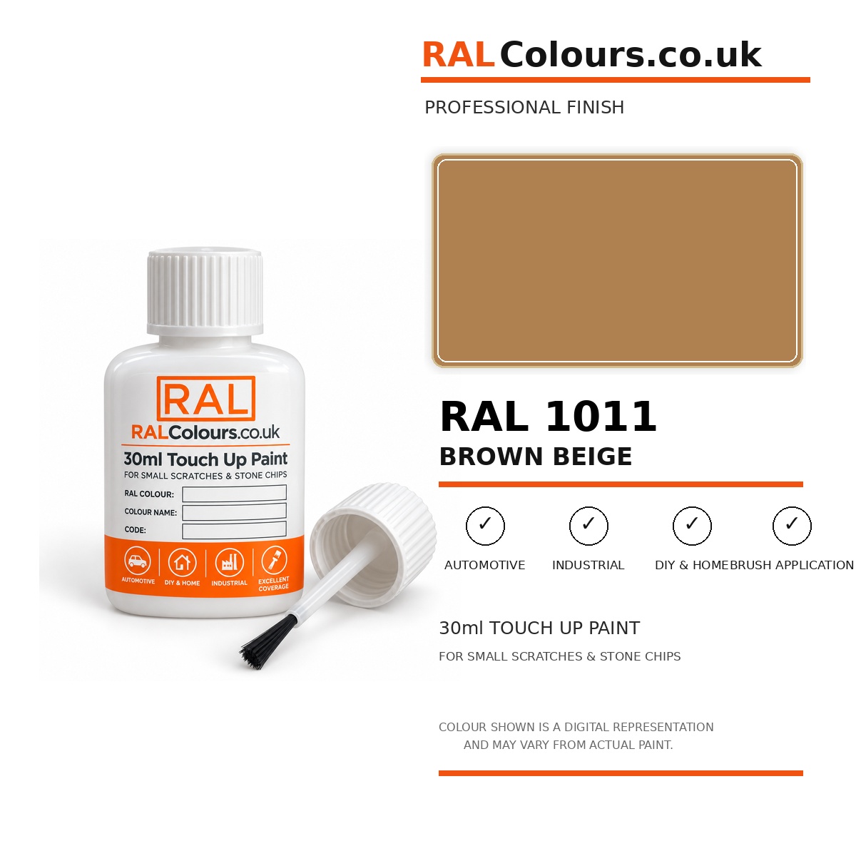 RAL 1011 Brown beige Touch Up Paint