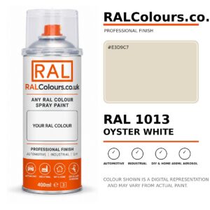 RAL 1013 Oyster white Spray Paint Aerosol Can 400ml 400ml aerosol spray paint