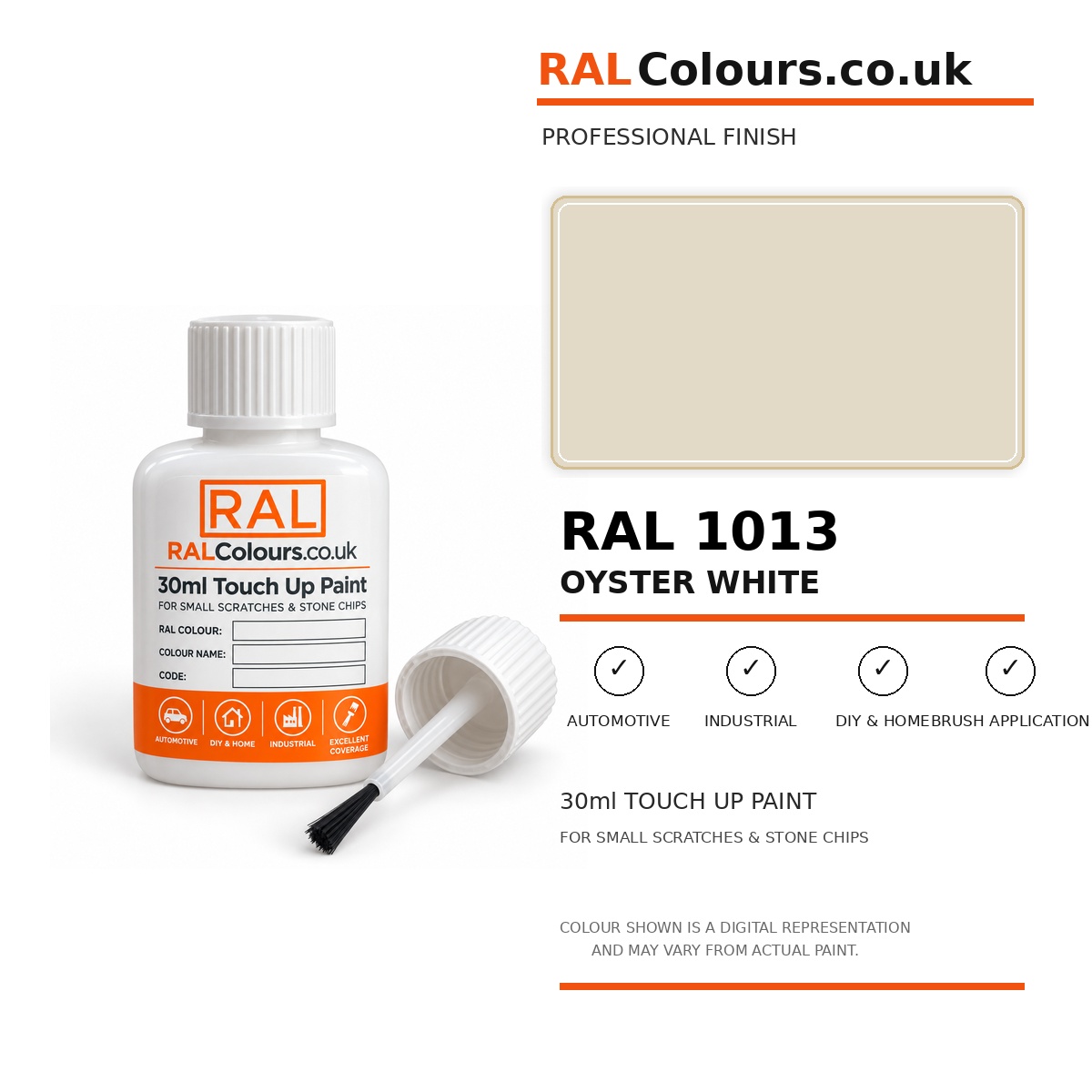 RAL 1013 Oyster white Touch Up Paint