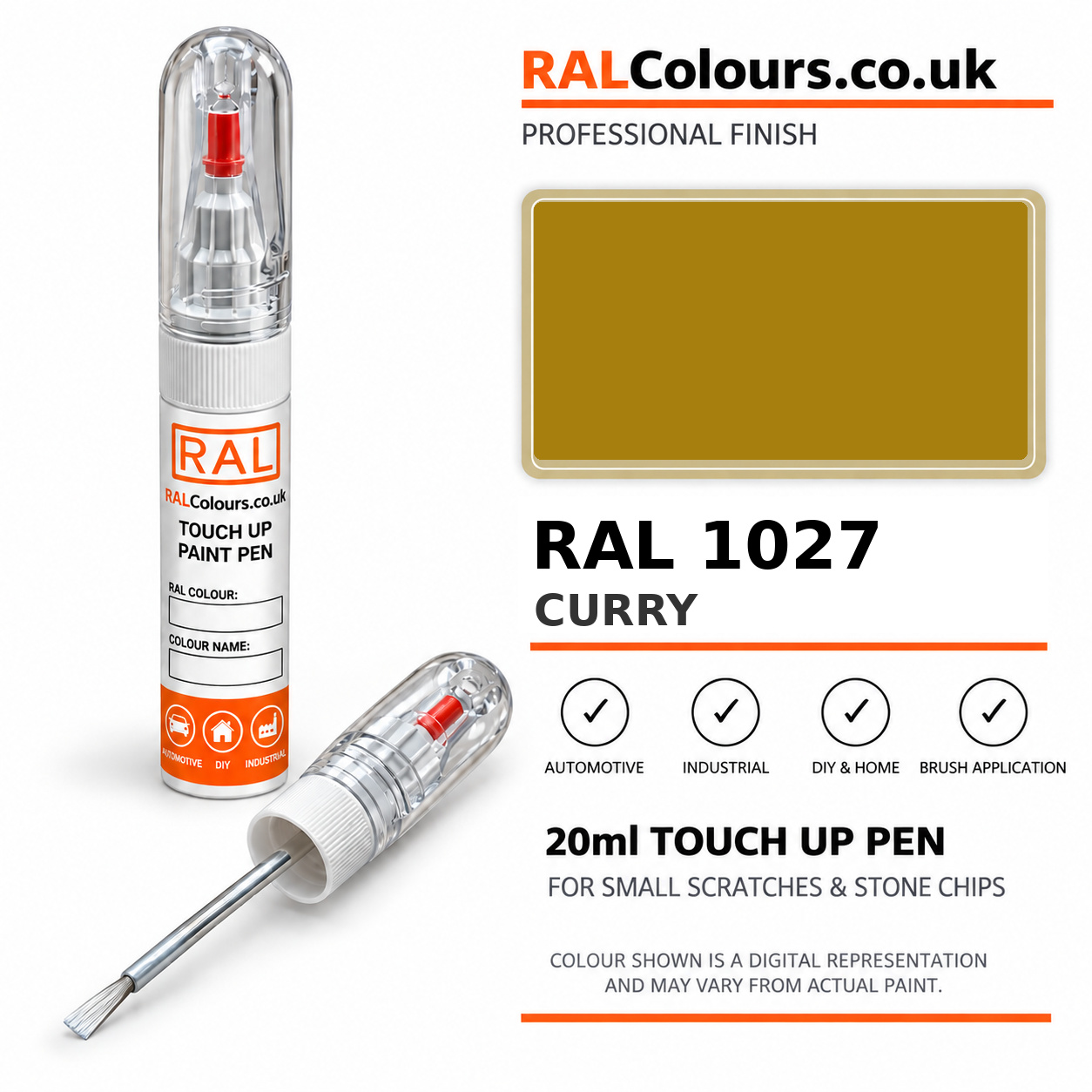 RAL 1027 Curry Touch Up Pen