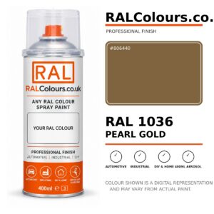RAL 1036 Pearl gold Spray Paint Aerosol Can 400ml 400ml aerosol spray paint