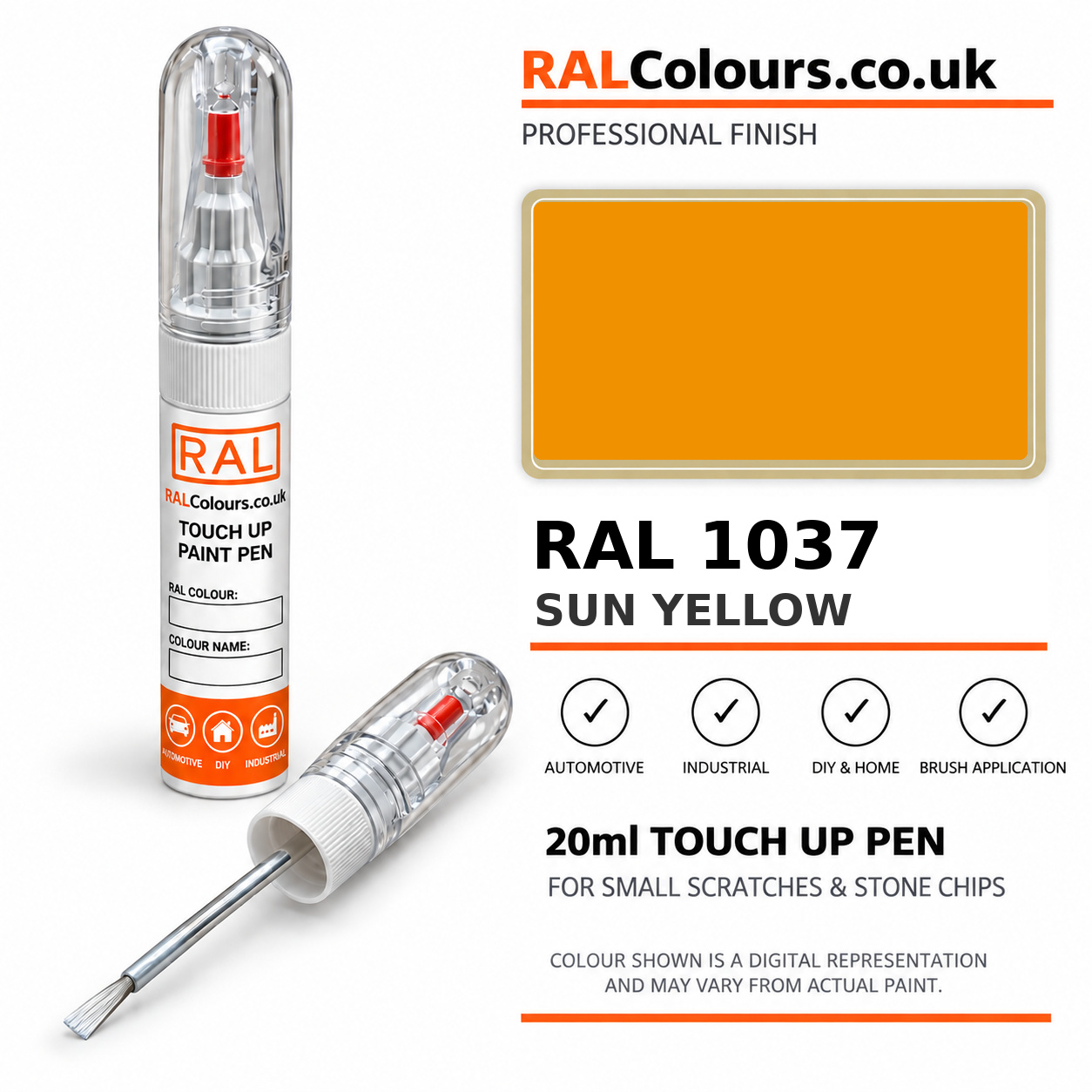 RAL 1037 Sun yellow Touch Up Pen