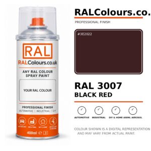 RAL 3007 Black red Spray Paint Aerosol Can 400ml 400ml aerosol spray paint