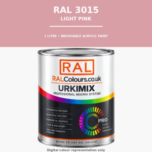 RAL 3015 Light pink Brushable Acrylic Paint 1 Litre Tin