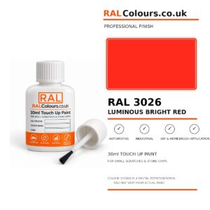 RAL 3026 Luminous bright red Touch Up Paint