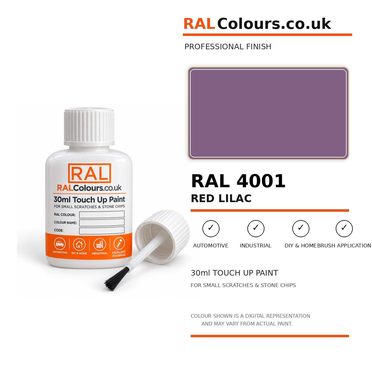 RAL 4001 Red lilac Touch Up Paint