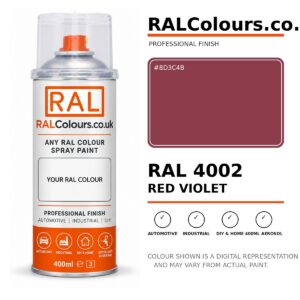 RAL 4002 Red violet Spray Paint Aerosol Can 400ml 400ml aerosol spray paint