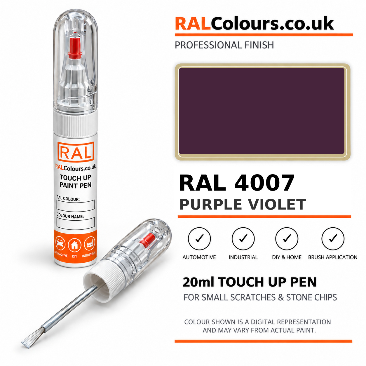 RAL 4007 Purple violet Touch Up Pen