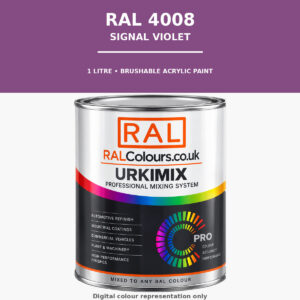 RAL 4008 Signal violet Brushable Acrylic Paint 1 Litre Tin