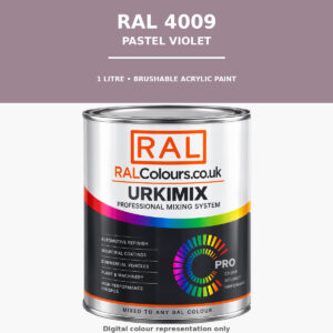 RAL 4009 Pastel violet Brushable Acrylic Paint 1 Litre Tin