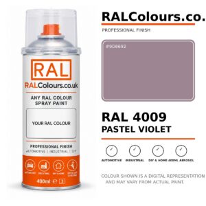 RAL 4009 Pastel violet Spray Paint Aerosol Can 400ml 400ml aerosol spray paint
