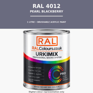 RAL 4012 Pearl blackberry Brushable Acrylic Paint 1 Litre Tin