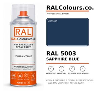 RAL 5003 Sapphire blue Spray Paint Aerosol Can 400ml 400ml aerosol spray paint