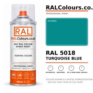 RAL 5018 Turquoise blue Spray Paint Aerosol Can 400ml 400ml aerosol spray paint
