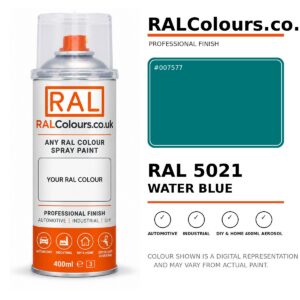 RAL 5021 Water blue Spray Paint Aerosol Can 400ml 400ml aerosol spray paint