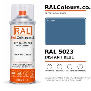 RAL 5023 Distant blue Spray Paint Aerosol Can 400ml 400ml aerosol spray paint