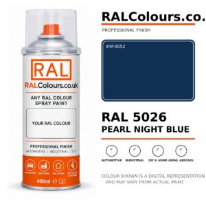 RAL 5026 Pearl night blue Spray Paint Aerosol Can 400ml 400ml aerosol spray paint
