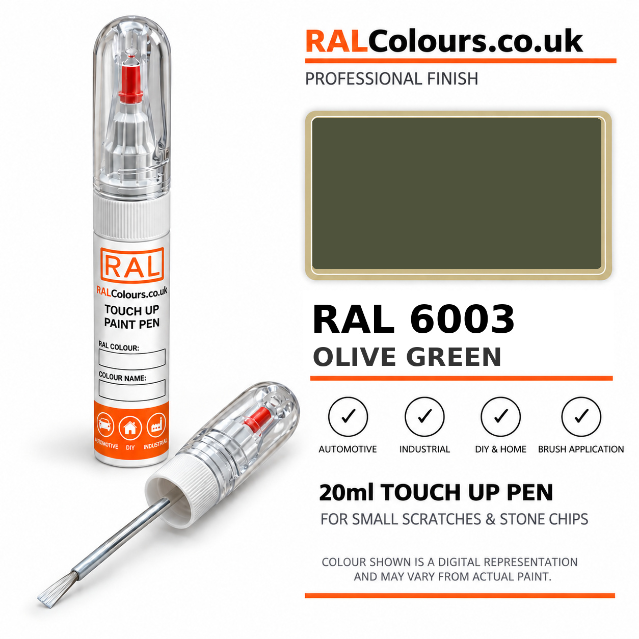 RAL 6003 Olive green Touch Up Pen