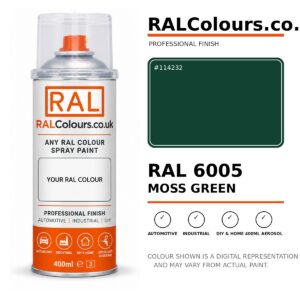 RAL 6005 Moss green Spray Paint Aerosol Can 400ml 400ml aerosol spray paint