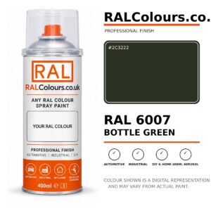 RAL 6007 Bottle green Spray Paint Aerosol Can 400ml 400ml aerosol spray paint
