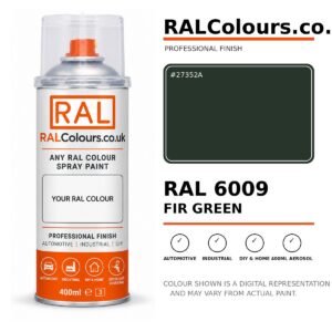 RAL 6009 Fir green Spray Paint Aerosol Can 400ml 400ml aerosol spray paint