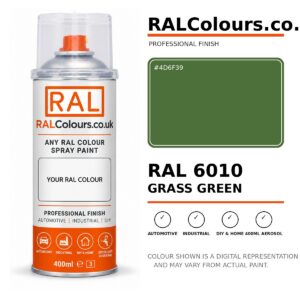 RAL 6010 Grass green Spray Paint Aerosol Can 400ml 400ml aerosol spray paint