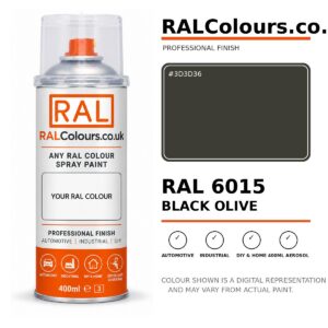 RAL 6015 Black olive Spray Paint Aerosol Can 400ml 400ml aerosol spray paint