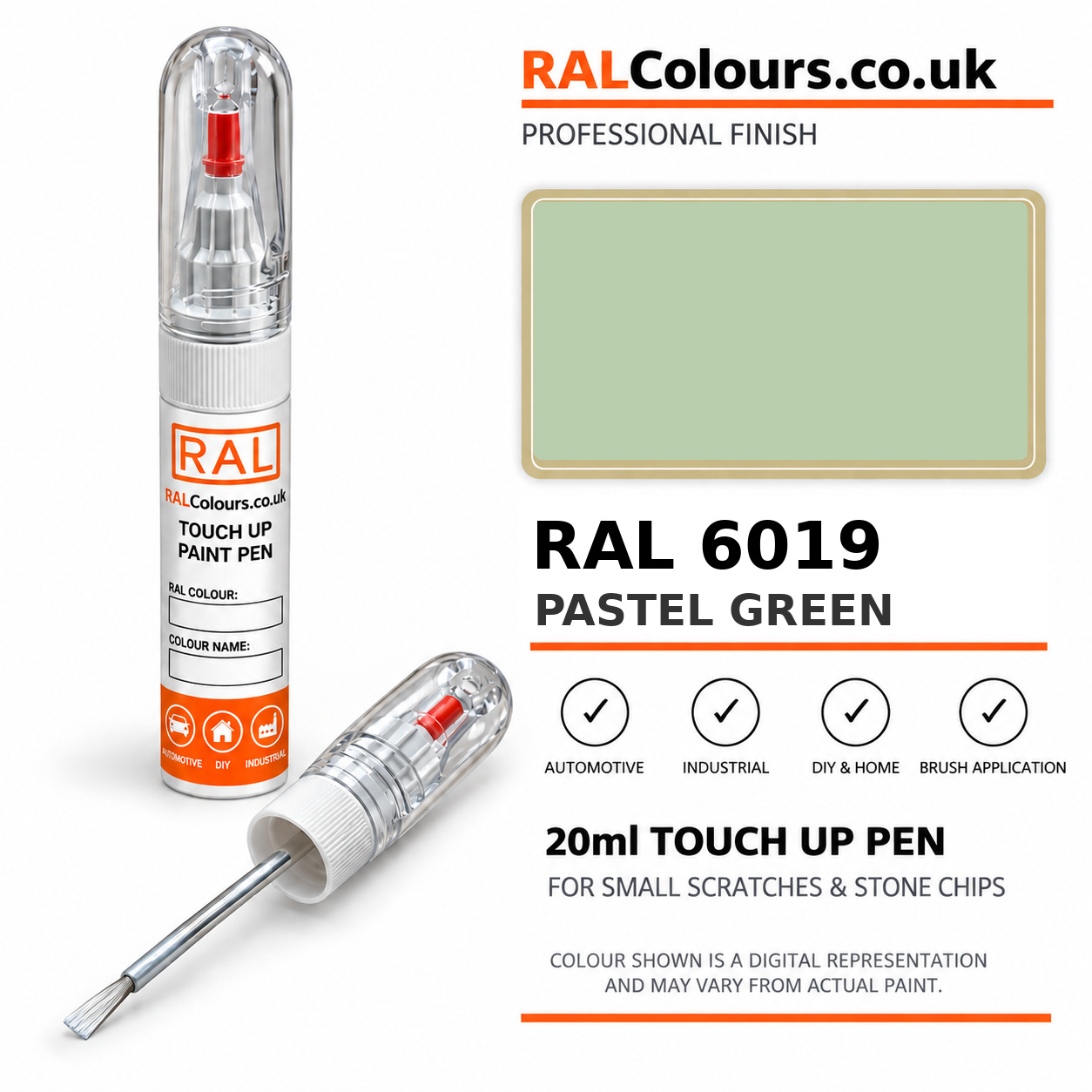 RAL 6019 Pastel green Touch Up Pen