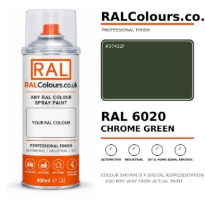 RAL 6020 Chrome green Spray Paint Aerosol Can 400ml 400ml aerosol spray paint