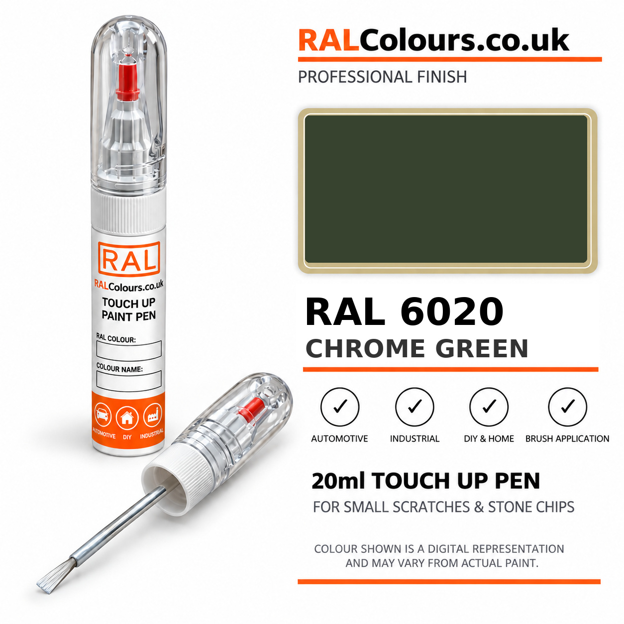 RAL 6020 Chrome green Touch Up Pen