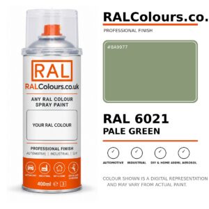 RAL 6021 Pale green Spray Paint Aerosol Can 400ml 400ml aerosol spray paint