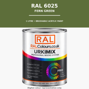 RAL 6025 Fern green Brushable Acrylic Paint 1 Litre Tin