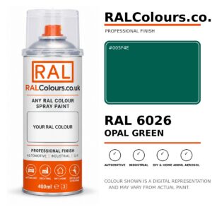 RAL 6026 Opal green Spray Paint Aerosol Can 400ml 400ml aerosol spray paint