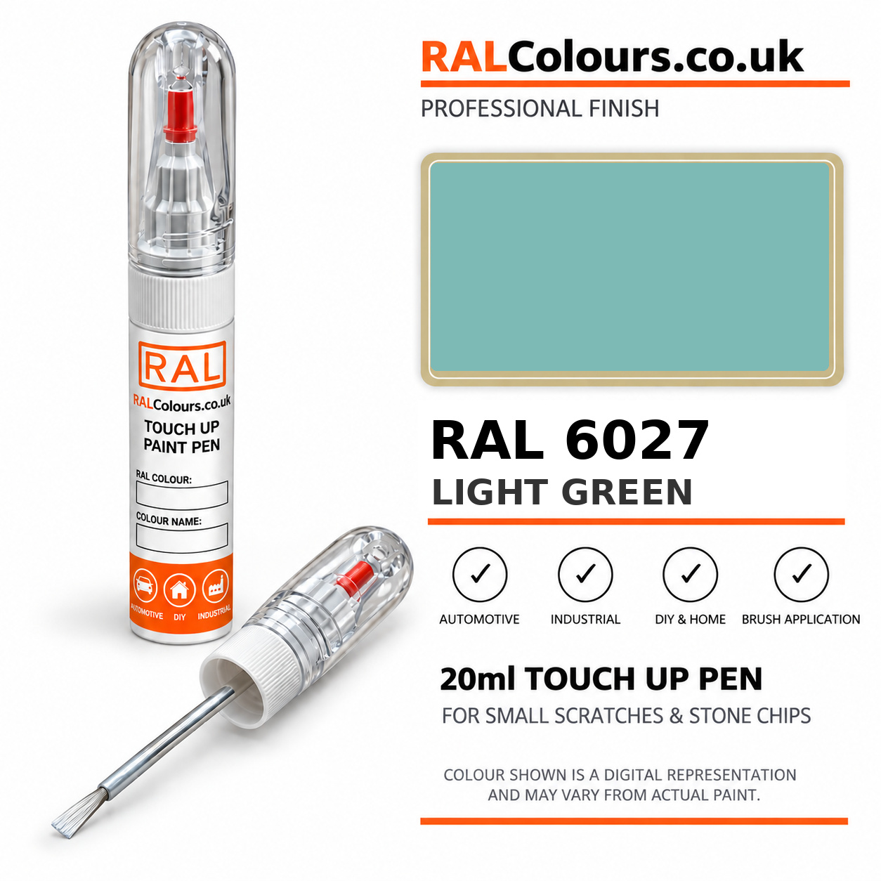 RAL 6027 Light green Touch Up Pen