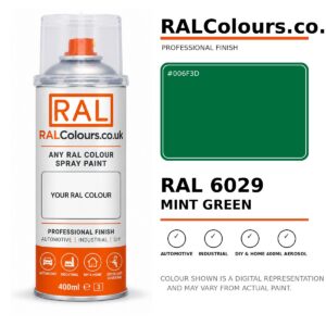 RAL 6029 Mint green Spray Paint Aerosol Can 400ml 400ml aerosol spray paint