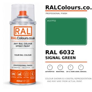 RAL 6032 Signal green Spray Paint Aerosol Can 400ml 400ml aerosol spray paint
