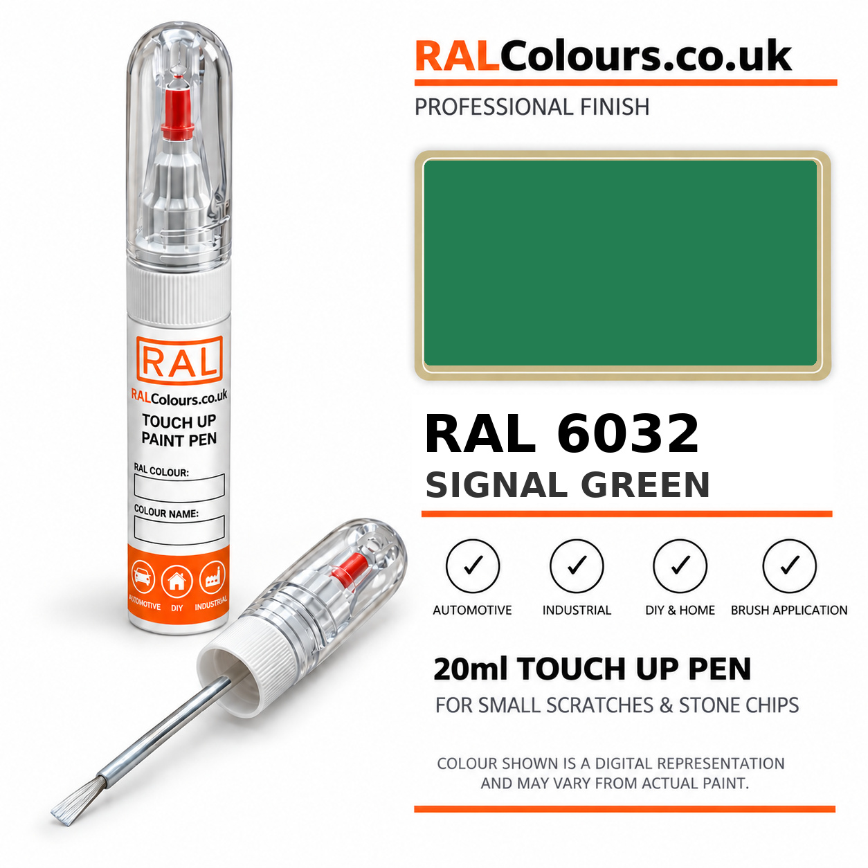 RAL 6032 Signal green Touch Up Pen
