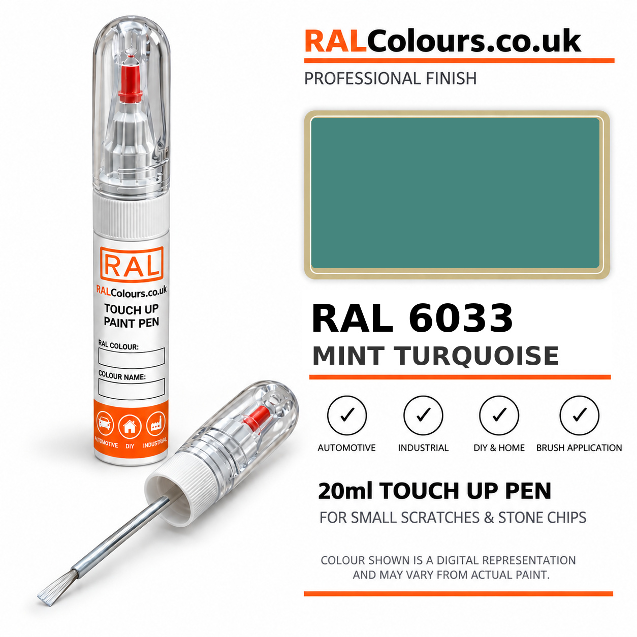 RAL 6033 Mint turquoise Touch Up Pen