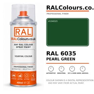 RAL 6035 Pearl green Spray Paint Aerosol Can 400ml 400ml aerosol spray paint