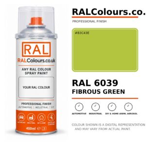 RAL 6039 Fibrous green Spray Paint Aerosol Can 400ml 400ml aerosol spray paint