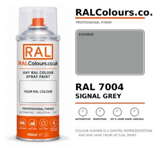 RAL 7004 Signal grey Spray Paint Aerosol Can 400ml 400ml aerosol spray paint