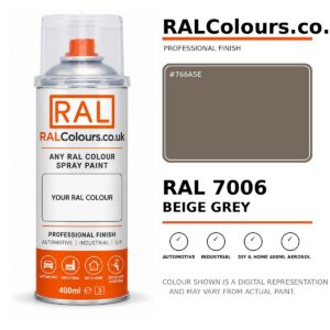 RAL 7006 Beige grey Spray Paint Aerosol Can 400ml 400ml aerosol spray paint