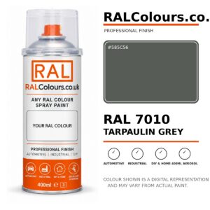 RAL 7010 Tarpaulin grey Spray Paint Aerosol Can 400ml 400ml aerosol spray paint