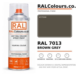 RAL 7013 Brown grey Spray Paint Aerosol Can 400ml 400ml aerosol spray paint