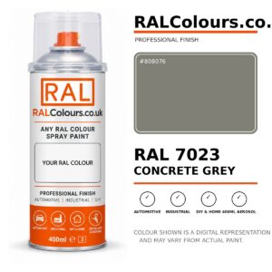 RAL 7023 Concrete grey Spray Paint Aerosol Can 400ml 400ml aerosol spray paint