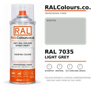 RAL 7035 Light grey Spray Paint Aerosol Can 400ml 400ml aerosol spray paint