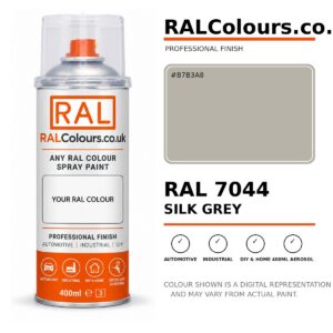 RAL 7044 Silk grey Spray Paint Aerosol Can 400ml 400ml aerosol spray paint