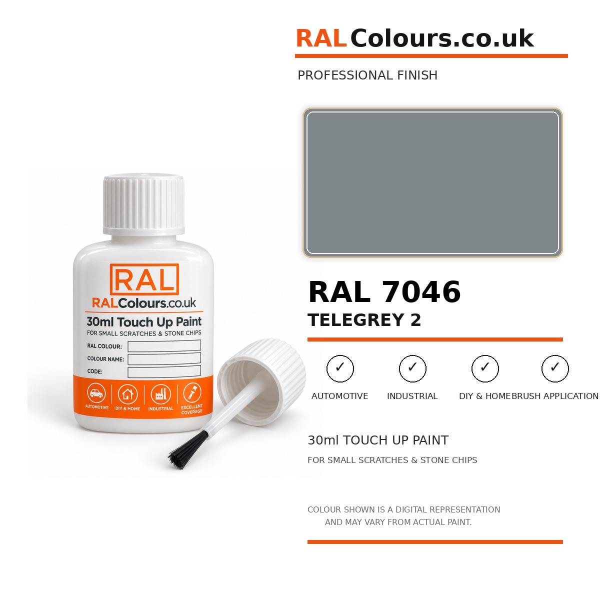RAL 7046 Telegrey 2 Touch Up Paint
