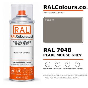 RAL 7048 Pearl mouse grey Spray Paint Aerosol Can 400ml 400ml aerosol spray paint